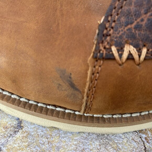 Wrangler Leather Work Boots Men\'s 11 Medium Heritage Wedge kmq0001 Height 4\